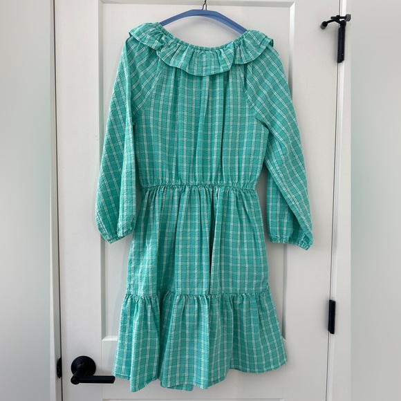 Jcrew Plaid Dress with Ruffle Collar - Picture 5 of 5